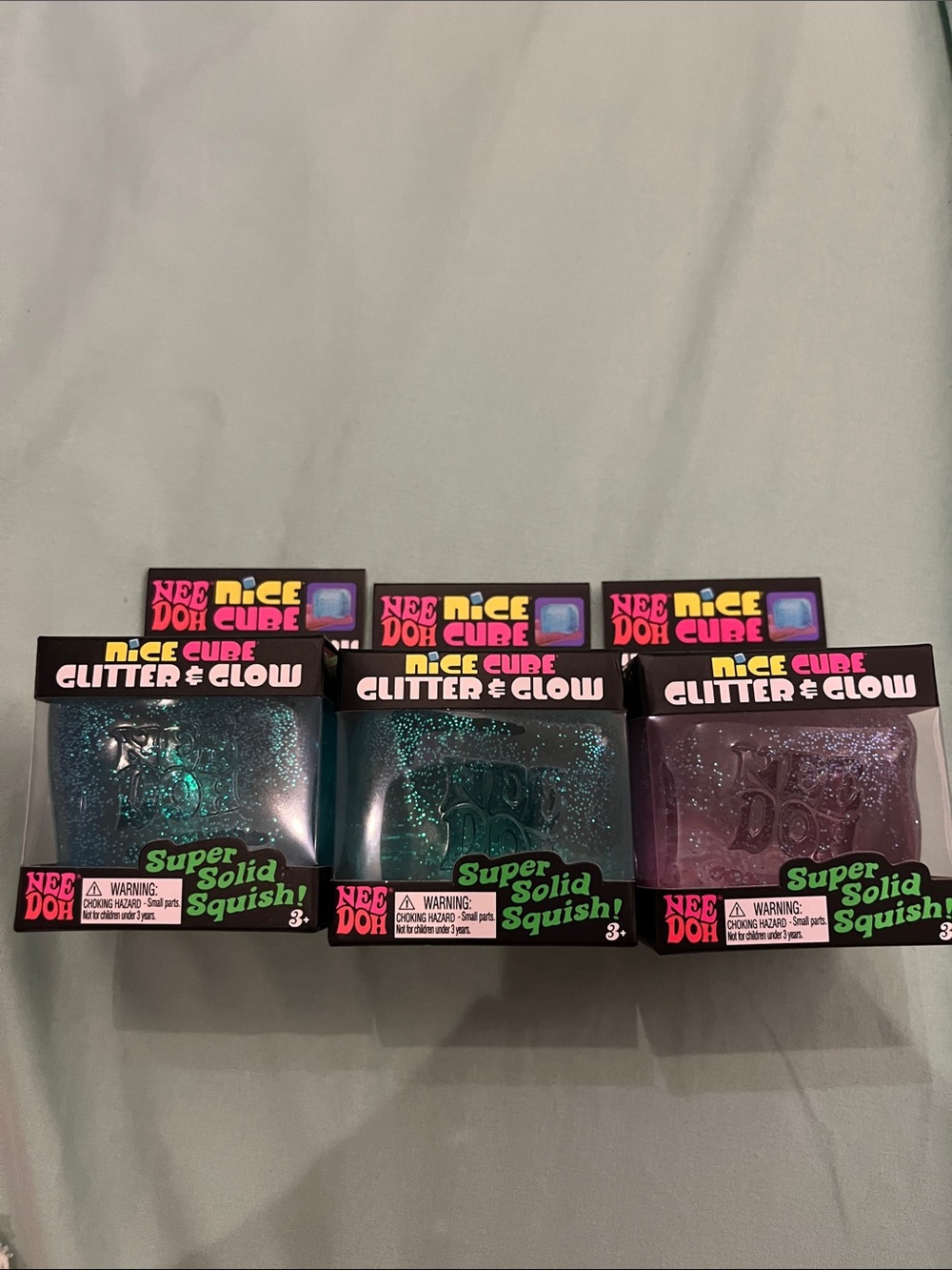 NEW (3) Three, Needoh nice cubes, glitter & glow - Picture 2 of 5